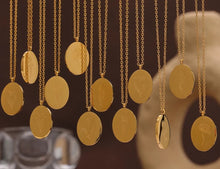 Load image into Gallery viewer, Engraved Birth Month Flower and Name in Gold