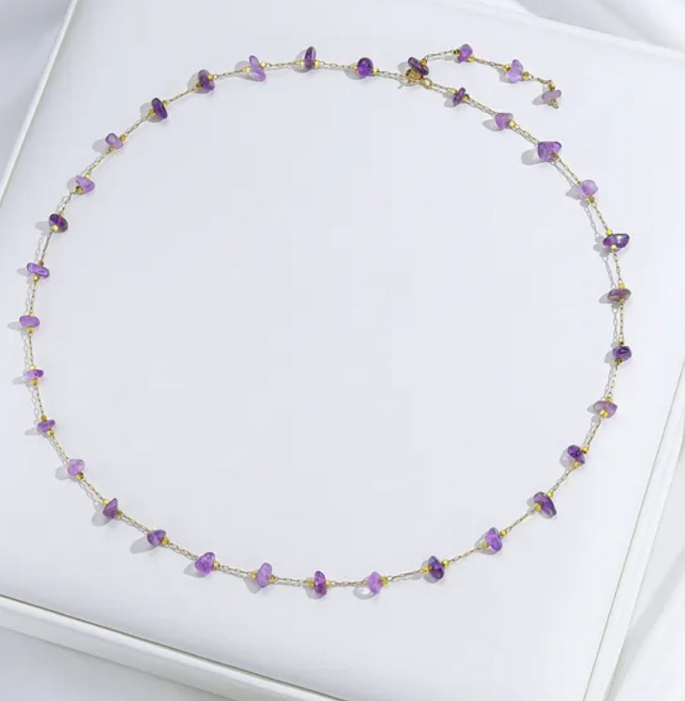 Irregular Shape Handmade Natural Stone Necklace