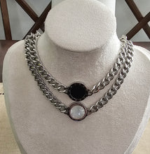Load image into Gallery viewer, Reversible Stone Pendant Necklace
