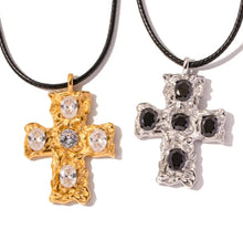 Load image into Gallery viewer, Cross Necklace with Cubic Zircon
