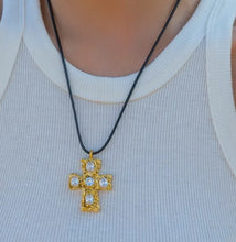 Load image into Gallery viewer, Cross Necklace with Cubic Zircon
