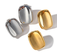 Load image into Gallery viewer, Chunky Square Earring Gold/Silver
