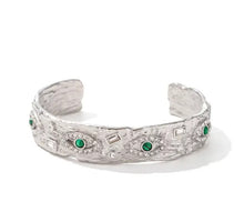 Load image into Gallery viewer, Protecting Eyes Bangles with Natural Stones
