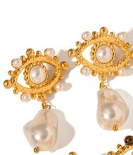 Load image into Gallery viewer, Chunky Evil Eye Earrings
