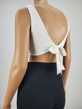 Load image into Gallery viewer, Backless Tie Back Crop Tank Top
