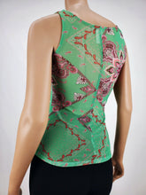 Load image into Gallery viewer, Green Print Mesh Tank Top
