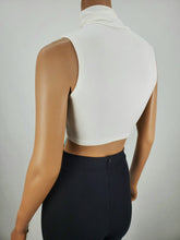 Load image into Gallery viewer, Turtleneck Sleeveless Crop Top
