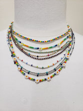 Load image into Gallery viewer, Stainless Steel Ball Bead Necklace   (Navy)
