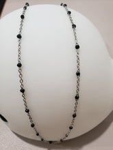 Load image into Gallery viewer, Stainless Steel Bead Ball Necklace  (Black)
