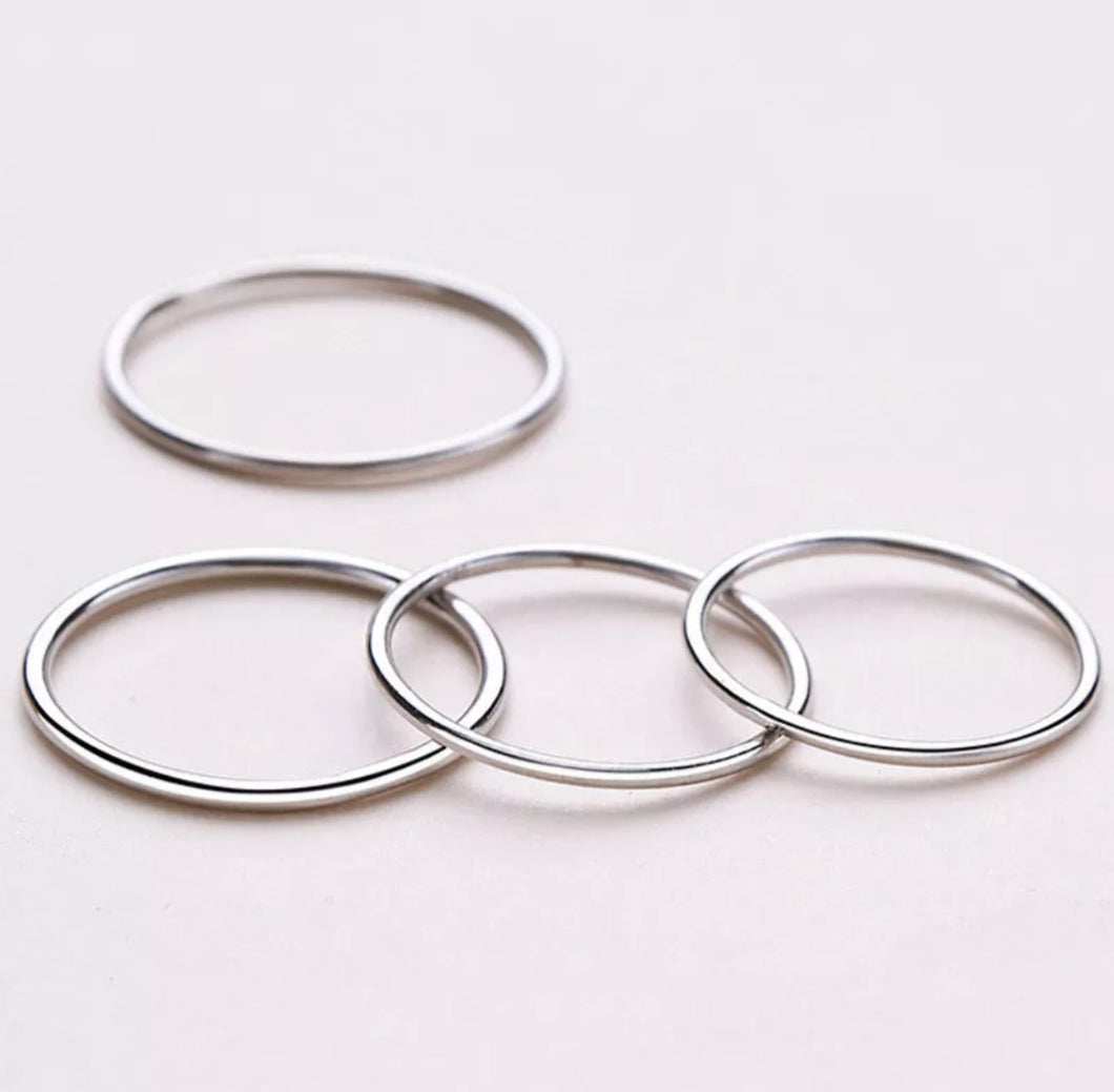 Sterling Silver Thin Band Ring