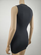 Load image into Gallery viewer, Sleeveless Mock Neck Mini Dress  (Black)
