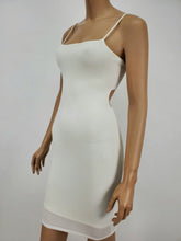 Load image into Gallery viewer, Back Cut Out Midi Dress with Adjustable Spaghetti Strap (White)
