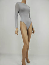 Load image into Gallery viewer, Long Sleeve Mock Neck Bodysuit (Gray)
