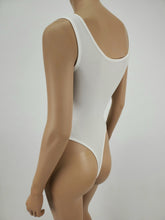 Load image into Gallery viewer, Ribbed Tank Bodysuit (White)
