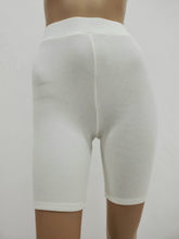 Load image into Gallery viewer, High Waist Biker Shorts (White)
