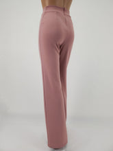Load image into Gallery viewer, High Waist Front Pintuck Pants with Zipper (Mauve)
