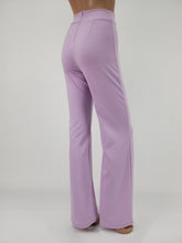 Load image into Gallery viewer, High Waist Front Pintuck Pants with Zipper (Lavender)
