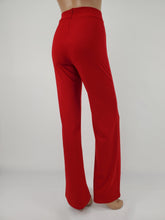 Load image into Gallery viewer, High Waist Front Pintuck Pants with Zipper (Red)
