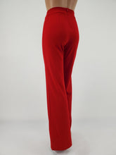 Load image into Gallery viewer, High Waist Front Pintuck Pants with Zipper (Red)
