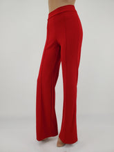 Load image into Gallery viewer, High Waist Front Pintuck Pants with Zipper (Red)

