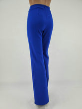 Load image into Gallery viewer, High Waist Front Pintuck Pants with Zipper (Royal Blue)
