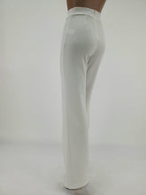 Load image into Gallery viewer, High Waist  Front Pintuck Pants with Zipper (White)
