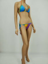 Load image into Gallery viewer, Triangle Tie Side 2 Piece Swimsuit (Multi)
