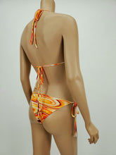 Load image into Gallery viewer, Triangle Tie Side 2 Piece Swimsuit (Orange)
