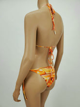Load image into Gallery viewer, Triangle Tie Side 2 Piece Swimsuit (Orange)
