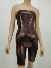 Load image into Gallery viewer, Metallic Tube Romper (Pink)
