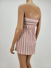 Load image into Gallery viewer, Micro Mini Tube Dress (Nat/Red)
