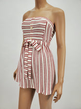 Load image into Gallery viewer, Micro Mini Tube Dress (Nat/Red)
