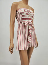 Load image into Gallery viewer, Micro Mini Tube Dress (Nat/Red)
