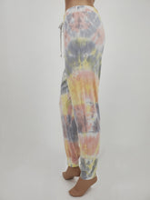 Load image into Gallery viewer, Tie-Dye Jogger Pants (Gray/Yellow/Mauve)
