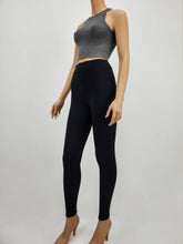 Load image into Gallery viewer, Solid Color High Neck Crop Tank Top (Charcoal)
