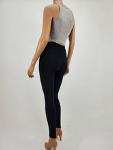 Load image into Gallery viewer, Solid Color High Neck Crop Tank Top (HGray)
