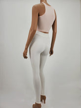 Load image into Gallery viewer, Solid Color High Neck Crop Tank Top (Peach)
