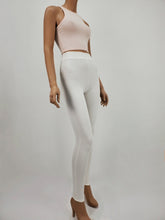 Load image into Gallery viewer, Solid Color High Neck Crop Tank Top (Peach)
