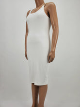 Load image into Gallery viewer, Tank Dress with One Side Chain Strap Plus Size (White)
