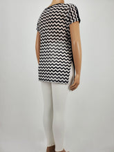 Load image into Gallery viewer, Dolman Sleeve Front Print with Back Mesh Plus Size (Black)
