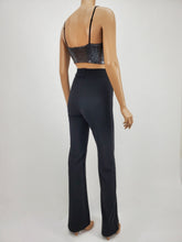 Load image into Gallery viewer, Metallic Crop Tank Top with Adjustable Elastic Strap (Black Silver)
