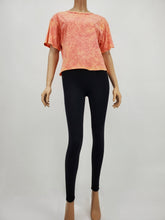 Load image into Gallery viewer, Raw Edge Tie Dye Crop Top (Orange)

