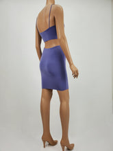 Load image into Gallery viewer, Spaghetti Strap Crop Top and Skirt Set (Lavender)
