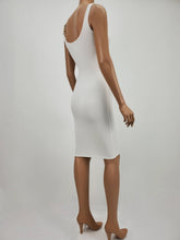 Load image into Gallery viewer, Tank Dress with One Side Chain Strap (White)
