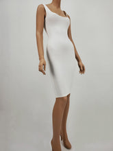 Load image into Gallery viewer, Tank Dress with One Side Chain Strap (White)
