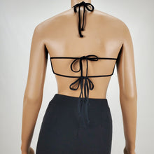 Load image into Gallery viewer, Sequins Halter Bra Backless Tie Top (Orange)
